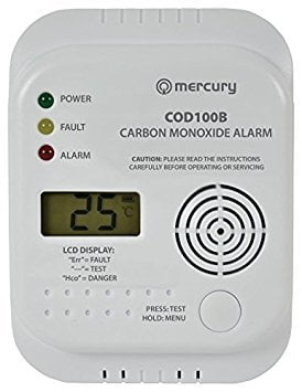 Mercury Carbon Monoxide Detector with LCD Display