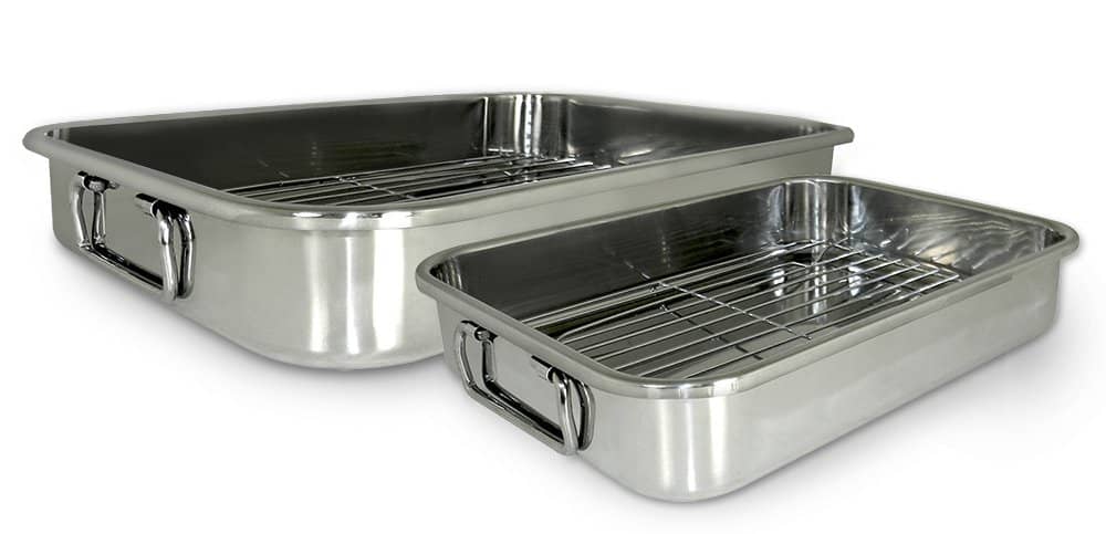 Cook Pro 561 4-Piece All-in-1 Lasagna and Roasting Pan - Best Stainless Steel Baking Pan set!