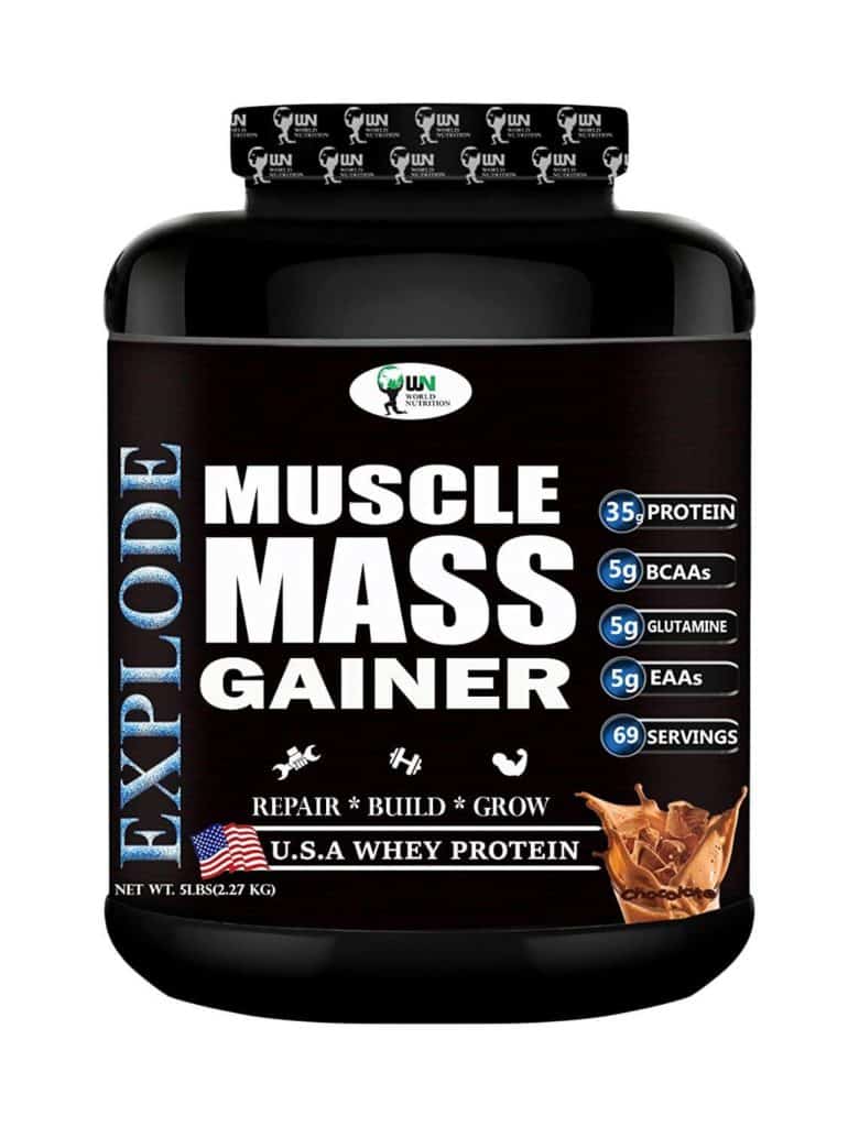 World Nutrition Explode Muscle Mass Gainer Powder Review - Best Mass Gainers in India!