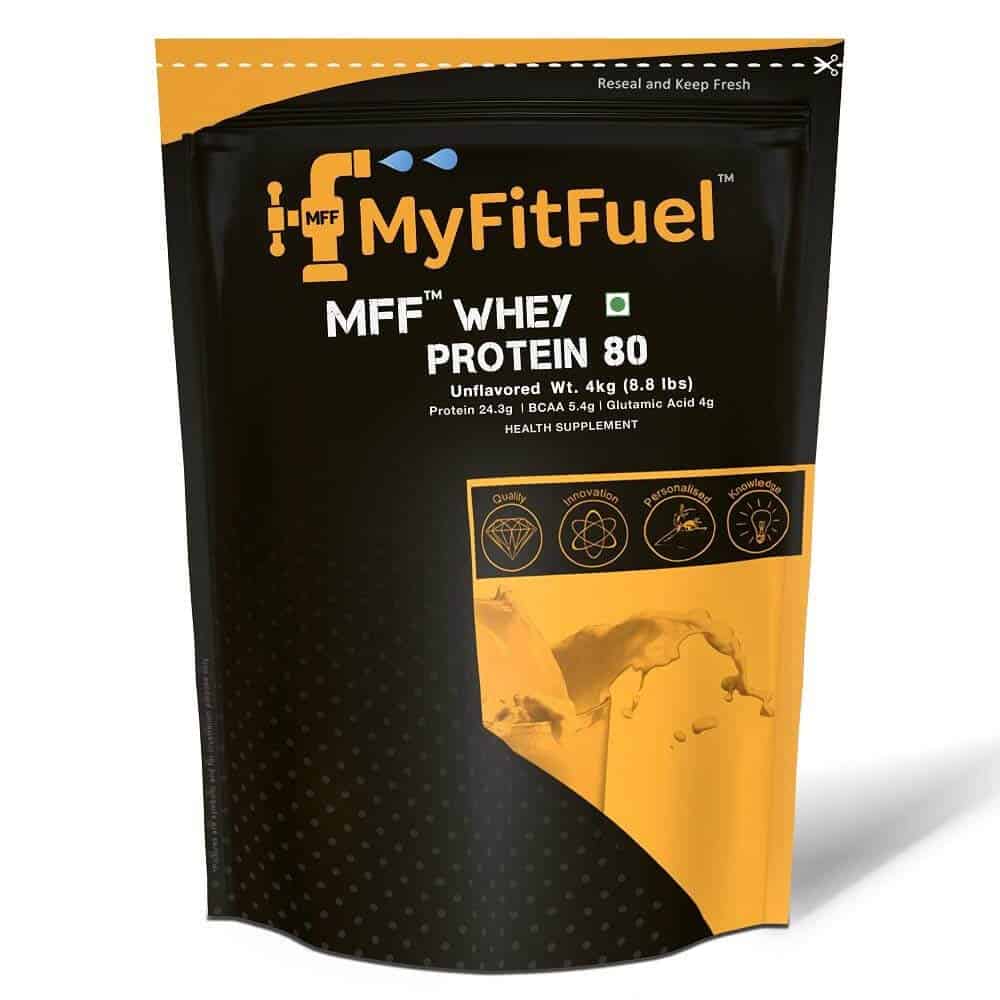 MyFitFuel MFF Whey Protein 80 Review - Best Whey Protein Powder in India!