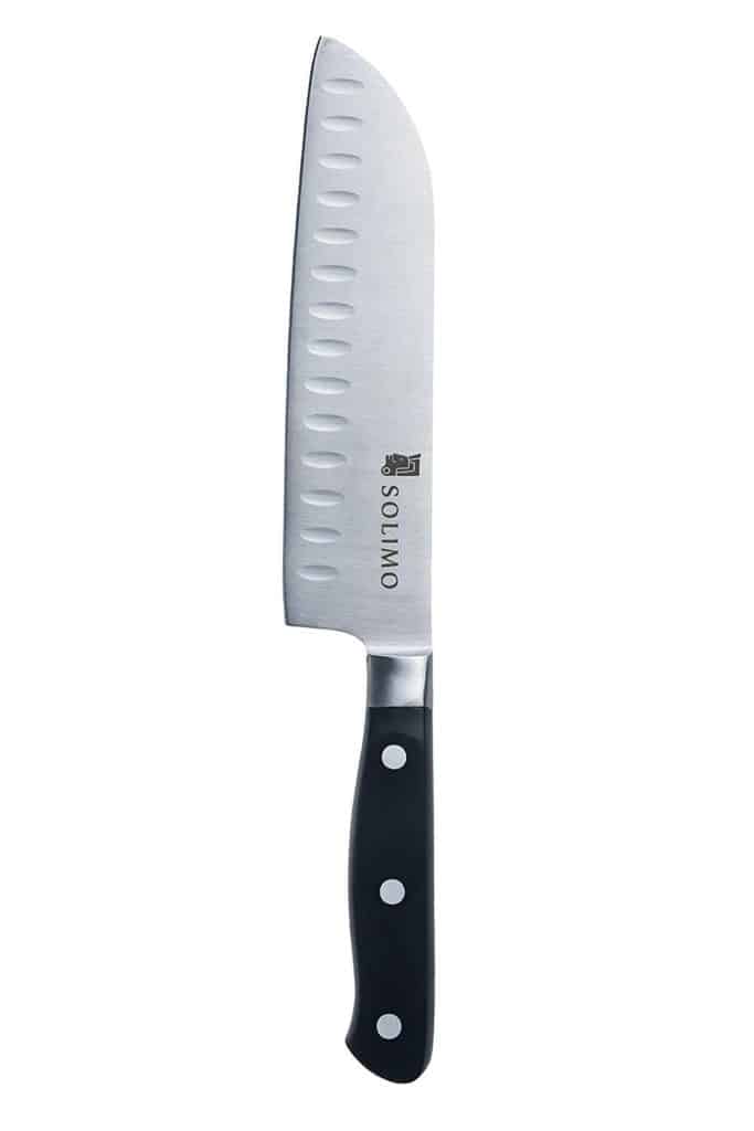 Solimo Premium High-Carbon Stainless Steel Santoku Knife - One of the Best Knife Sets in India!