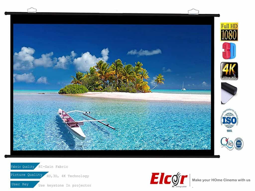 ELCOR Ultra HD and 3D Map Type - Best Screen for Projector in India!